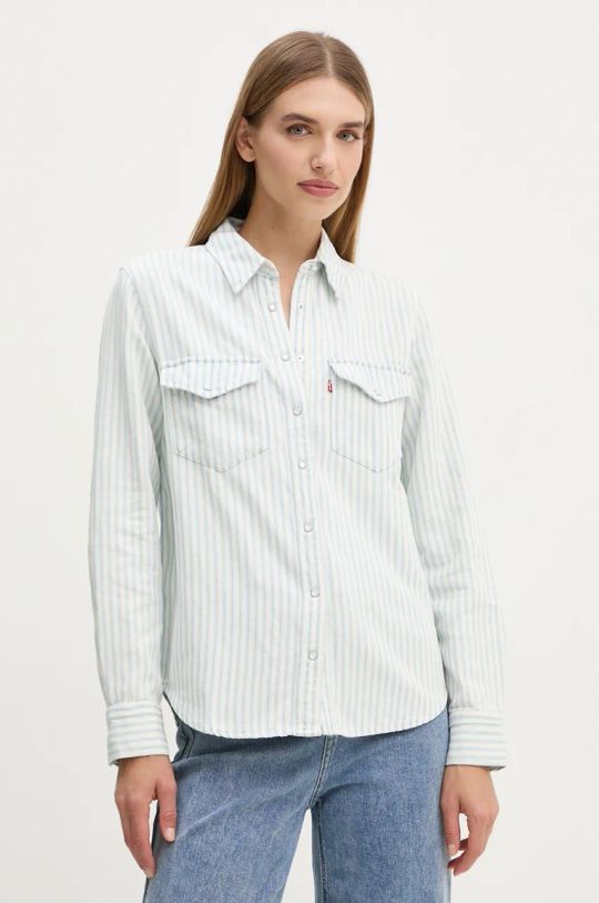 Levi's camicia di jeans regolare bianco 16786