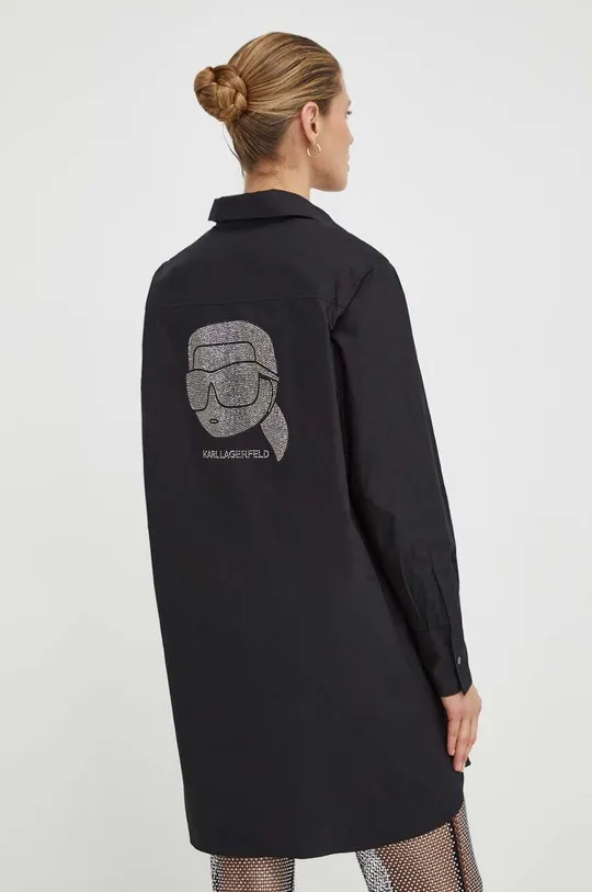 чорний Бавовняна сорочка Karl Lagerfeld Жіночий