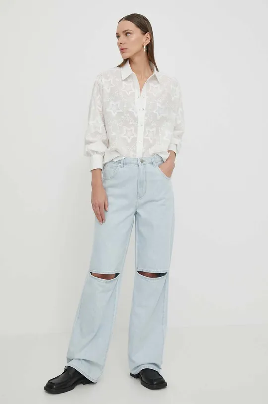 Bruuns Bazaar camicia in cotone bianco
