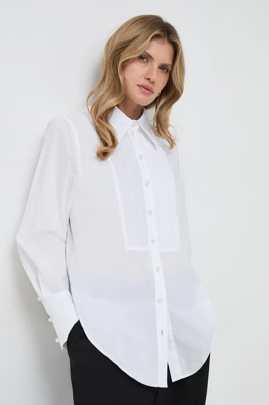 λευκό Βαμβακερό πουκάμισο Custommade Γυναικεία