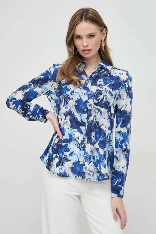 modra Svilena srajca Marella Ženski