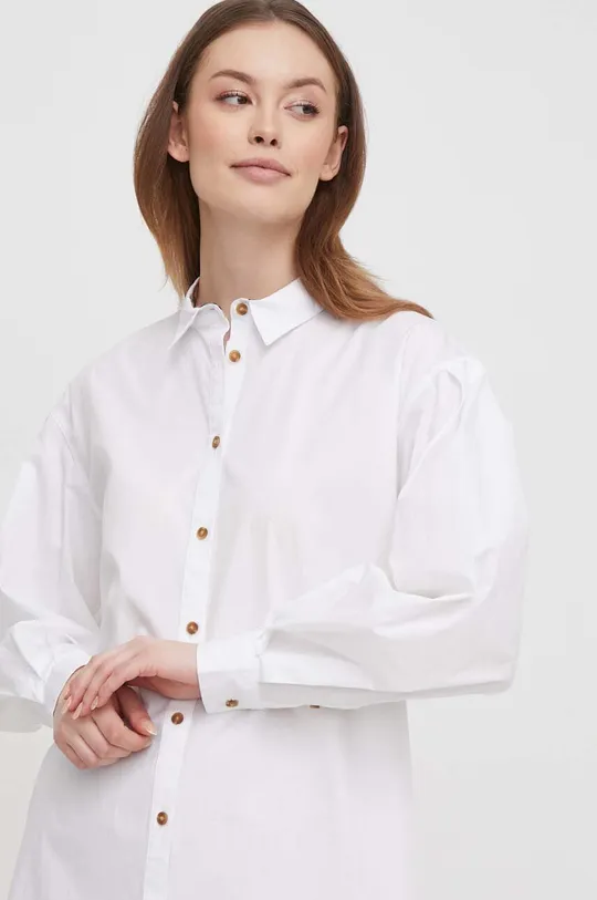 λευκό Βαμβακερό πουκάμισο Barbour