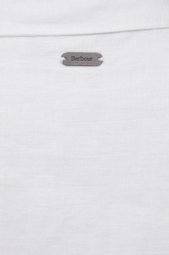 Barbour camicia di lino LSH1596 bianco