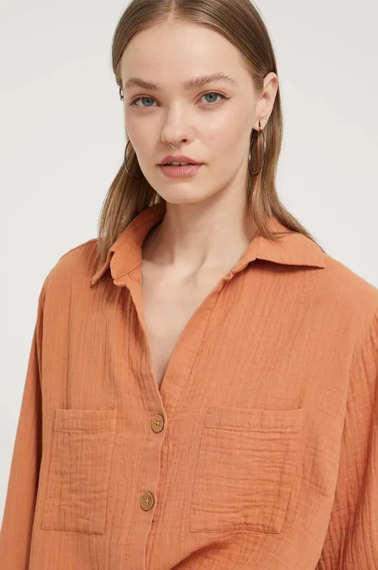 pomarańczowy Billabong koszula bawełniana Swell
