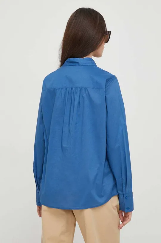 Odzież United Colors of Benetton koszula bawełniana 5CQYDQ06U niebieski