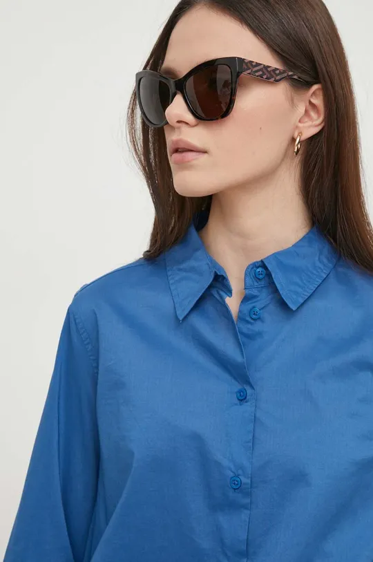 blu United Colors of Benetton camicia in cotone