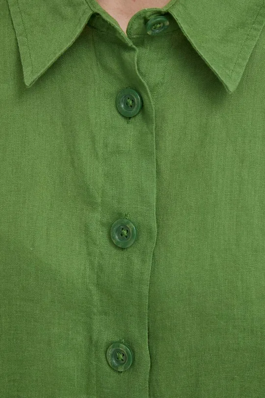 Ľanová košeľa United Colors of Benetton Dámsky