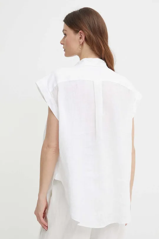 Λευκή μπλούζα Polo Ralph Lauren 100% Λινάρι