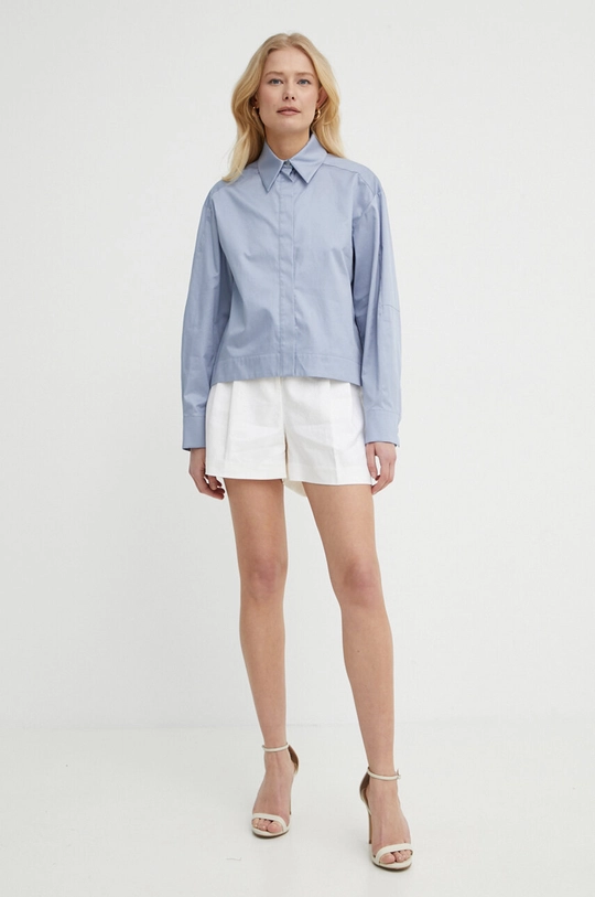 Max Mara Leisure camicia in cotone blu