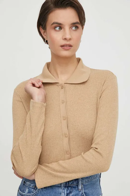 bézs Sisley pulóver Női