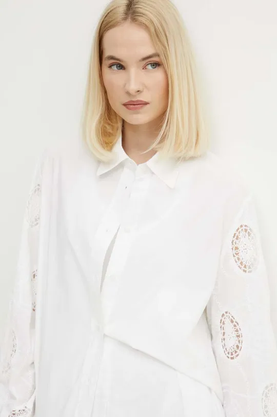 biela Bavlnená košeľa Sisley