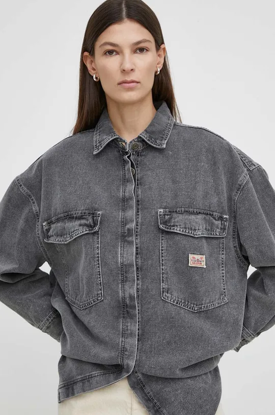 серый Джинсовая рубашка American Vintage CHEMISE ML Женский