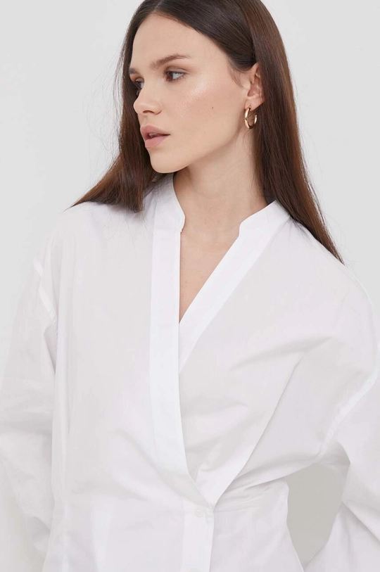 bianco Calvin Klein camicia in cotone