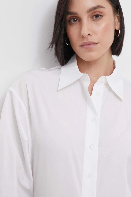 bianco Calvin Klein camicia in cotone Donna