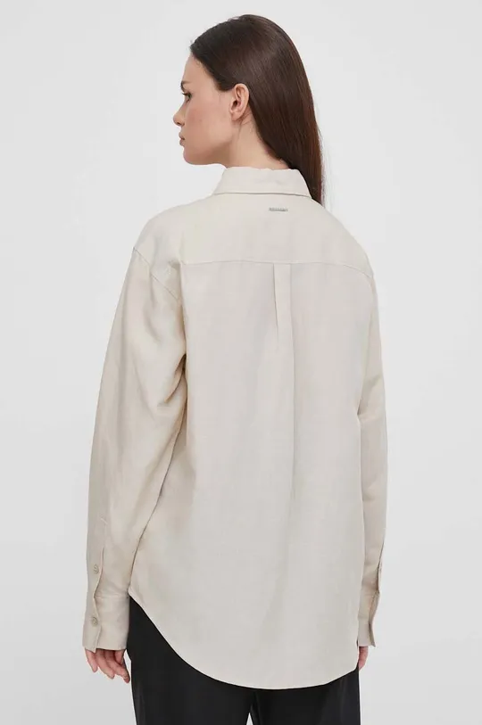 Calvin Klein camicia in lino misto 70% Lyocell, 30% Lino