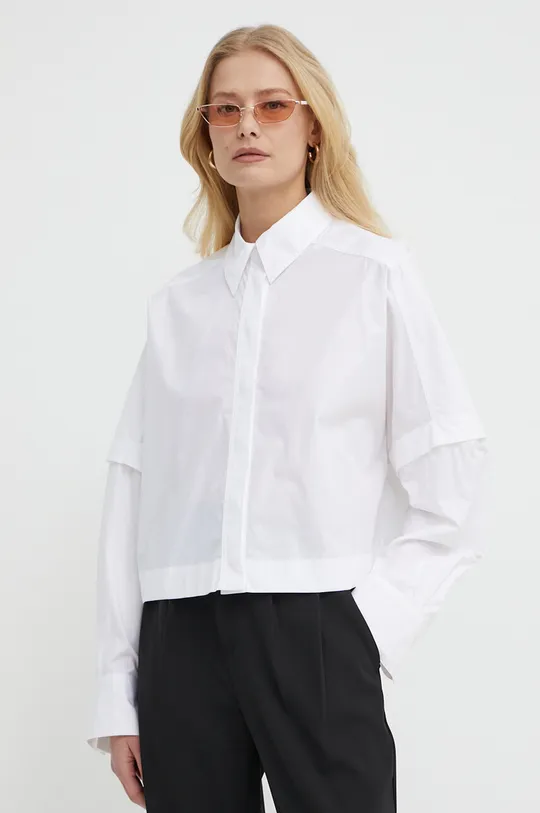 λευκό Βαμβακερό πουκάμισο Ivy Oak