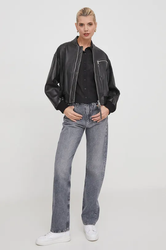 Srajca Calvin Klein Jeans črna