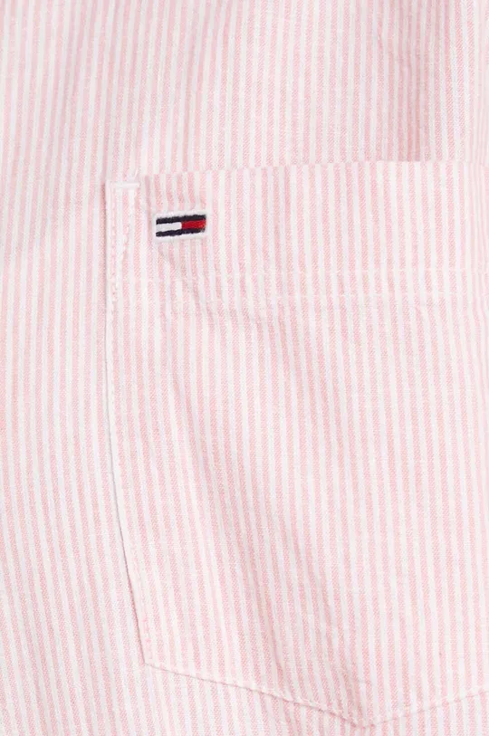 ροζ Πουκάμισο με μείγμα από λινό Tommy Jeans