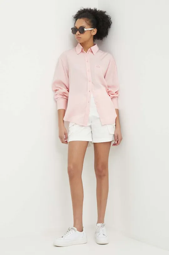 Рубашка Lacoste розовый