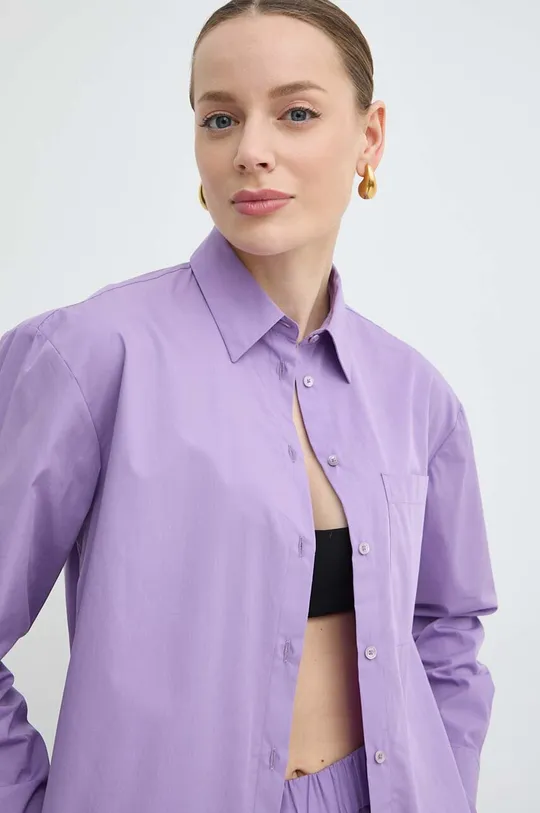 fialová Bavlnená košeľa MAX&Co.
