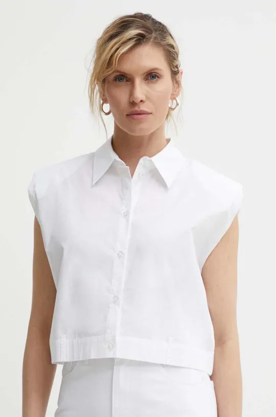 λευκό Βαμβακερό πουκάμισο Gestuz Γυναικεία