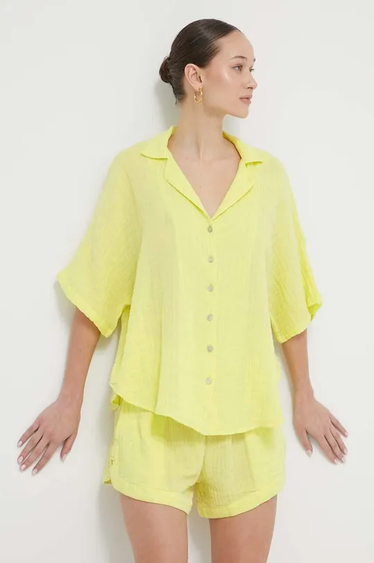 κίτρινο Βαμβακερό πουκάμισο Rip Curl Γυναικεία