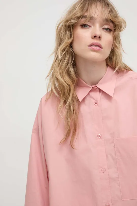 ružová Bavlnená košeľa By Malene Birger