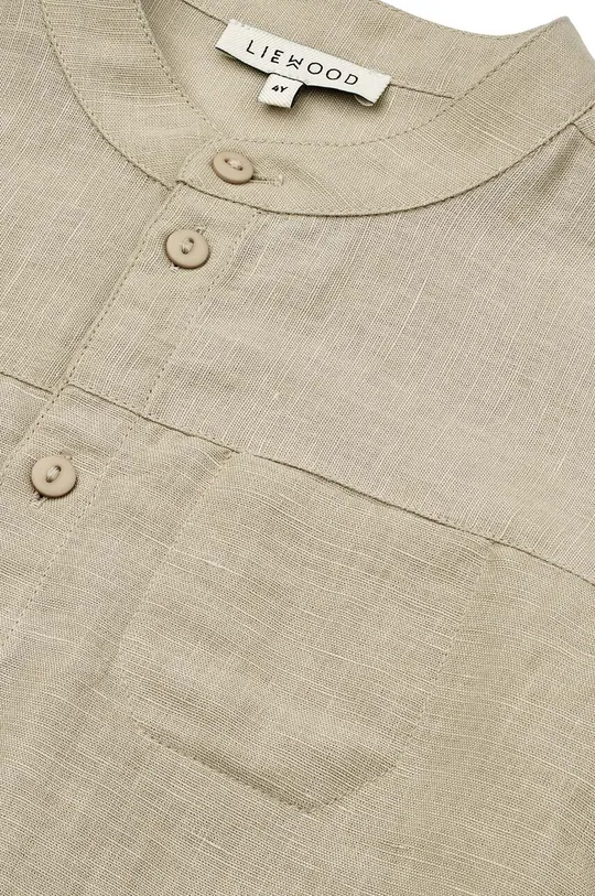 Παιδικό πουκάμισο από λινό μείγμα Liewood Flynn Linen Shirt Βαμβάκι, Λινάρι