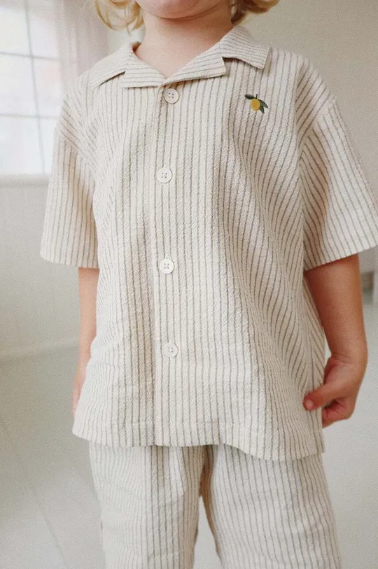 κίτρινο Παιδικό πουκάμισο Konges Sløjd Παιδικά