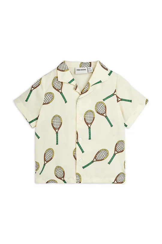 Detská košeľa Mini Rodini Tennis béžová