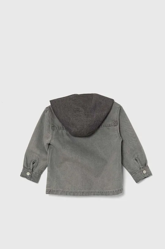 Detská riflová košeľa zippy sivá