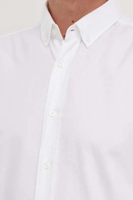 Bavlnená košeľa BOSS biela