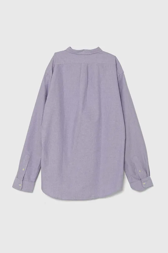 Bavlnená košeľa Polo Ralph Lauren fialová