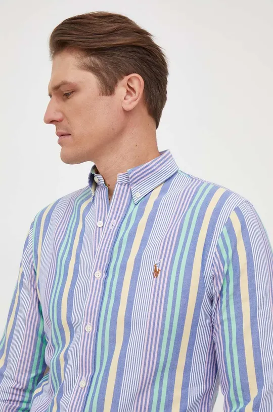 viacfarebná Bavlnená košeľa Polo Ralph Lauren Pánsky