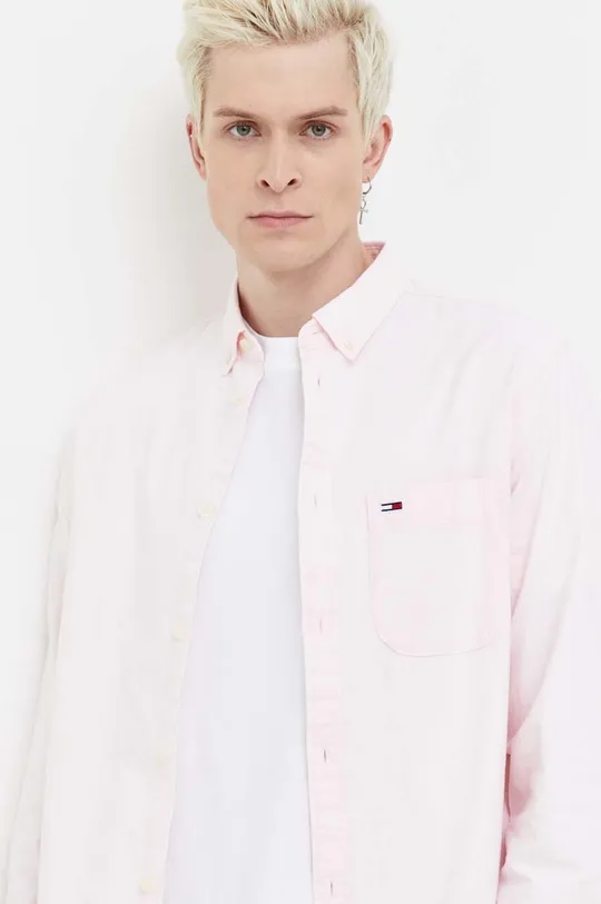 розовый Хлопковая рубашка Tommy Jeans
