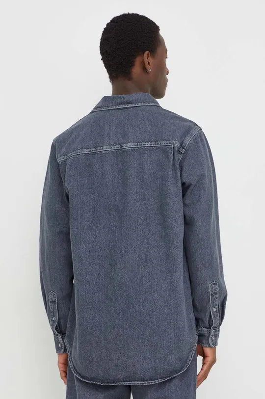 Jeans srajca Samsoe Samsoe 100 % Bombaž