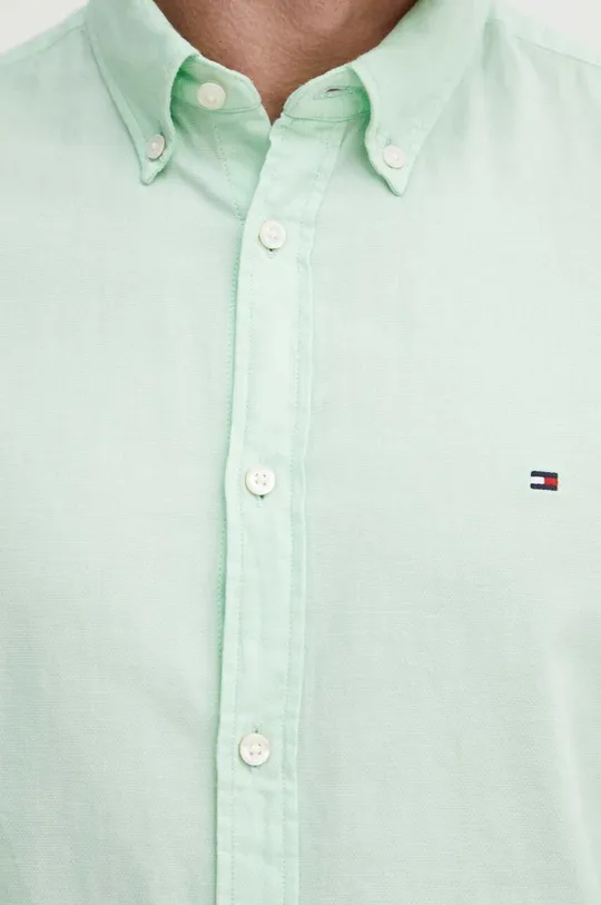 Хлопковая рубашка Tommy Hilfiger зелёный