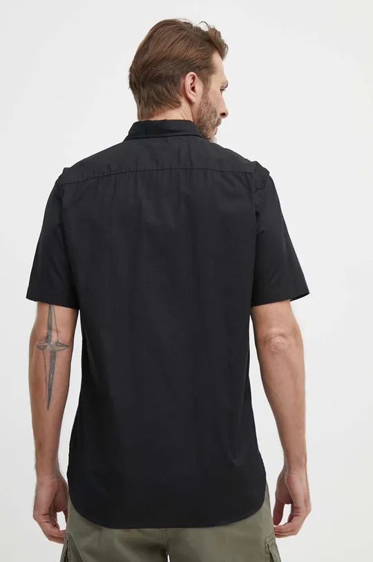 črna Bombažna srajca Tommy Hilfiger