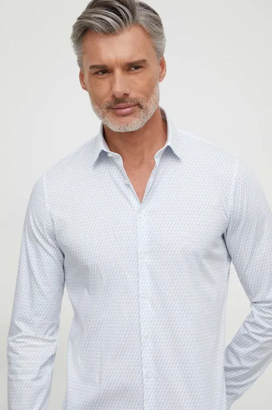biały Calvin Klein koszula Męski