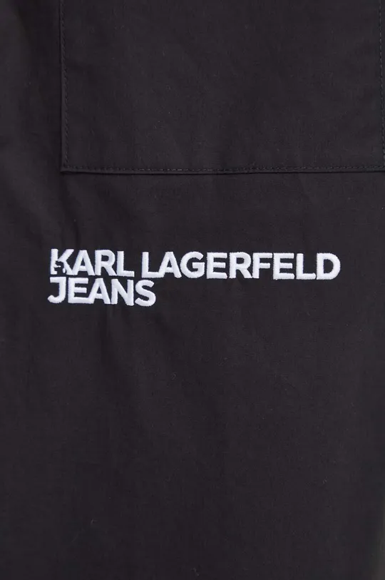 Бавовняна сорочка Karl Lagerfeld Jeans чорний