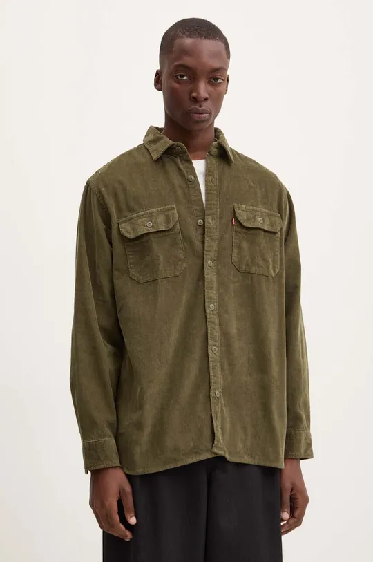 verde Levi's camicia in cotone Uomo