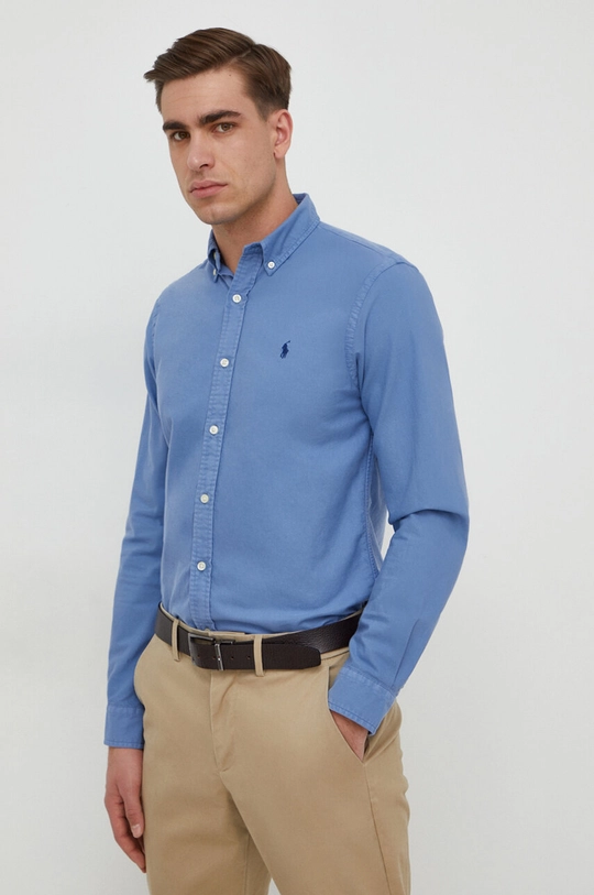 blu Polo Ralph Lauren camicia in cotone Uomo