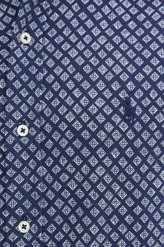 Βαμβακερό πουκάμισο Polo Ralph Lauren σκούρο μπλε