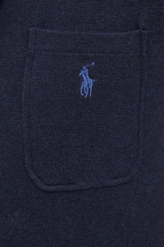 Βαμβακερή ζακέτα Polo Ralph Lauren σκούρο μπλε