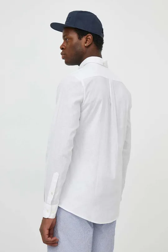 bianco Barbour camicia di lino
