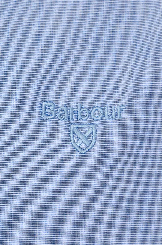 Бавовняна сорочка Barbour блакитний