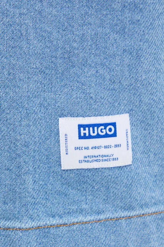 Τζιν πουκάμισο Hugo Blue μπλε