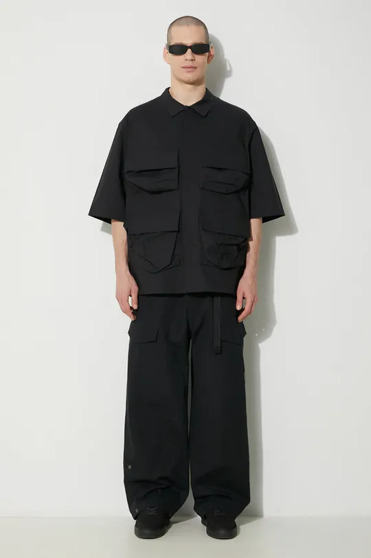 Košeľa Y-3 Short Sleeve Pocket Shirt čierna