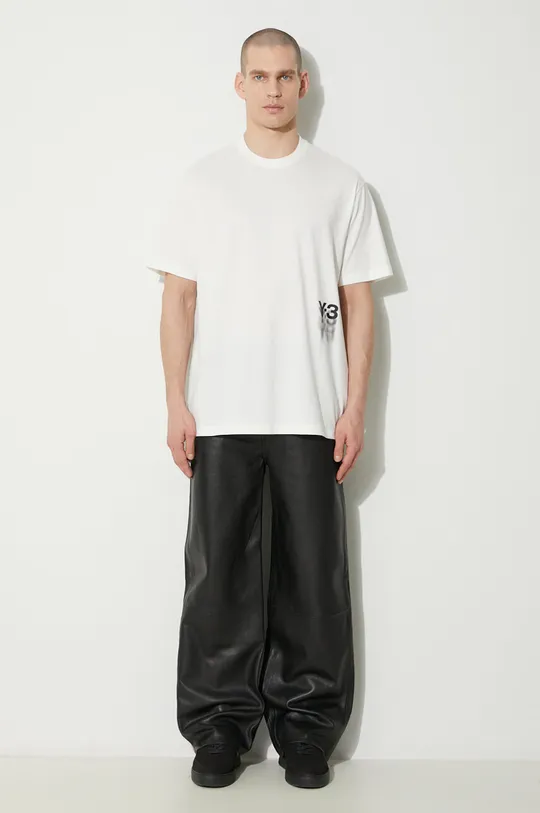Y-3 t-shirt bawełniany Graphic Short Sleeve beżowy