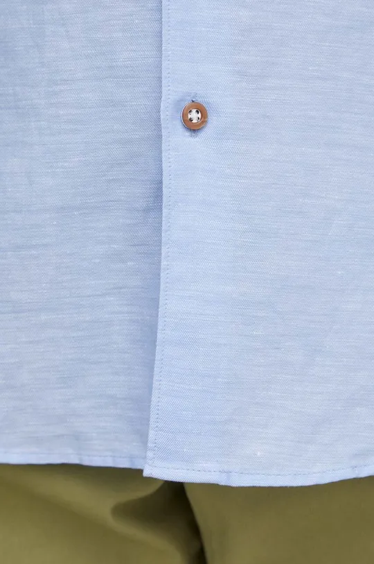 blu BOSS camicia di lino